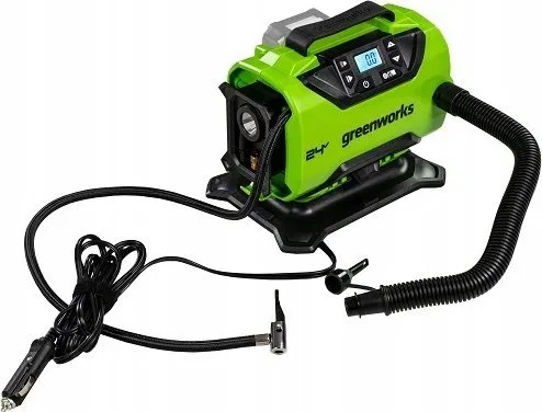 Kompresor samochodowy Greenworks 24V minikompresor Greenworks G24IN