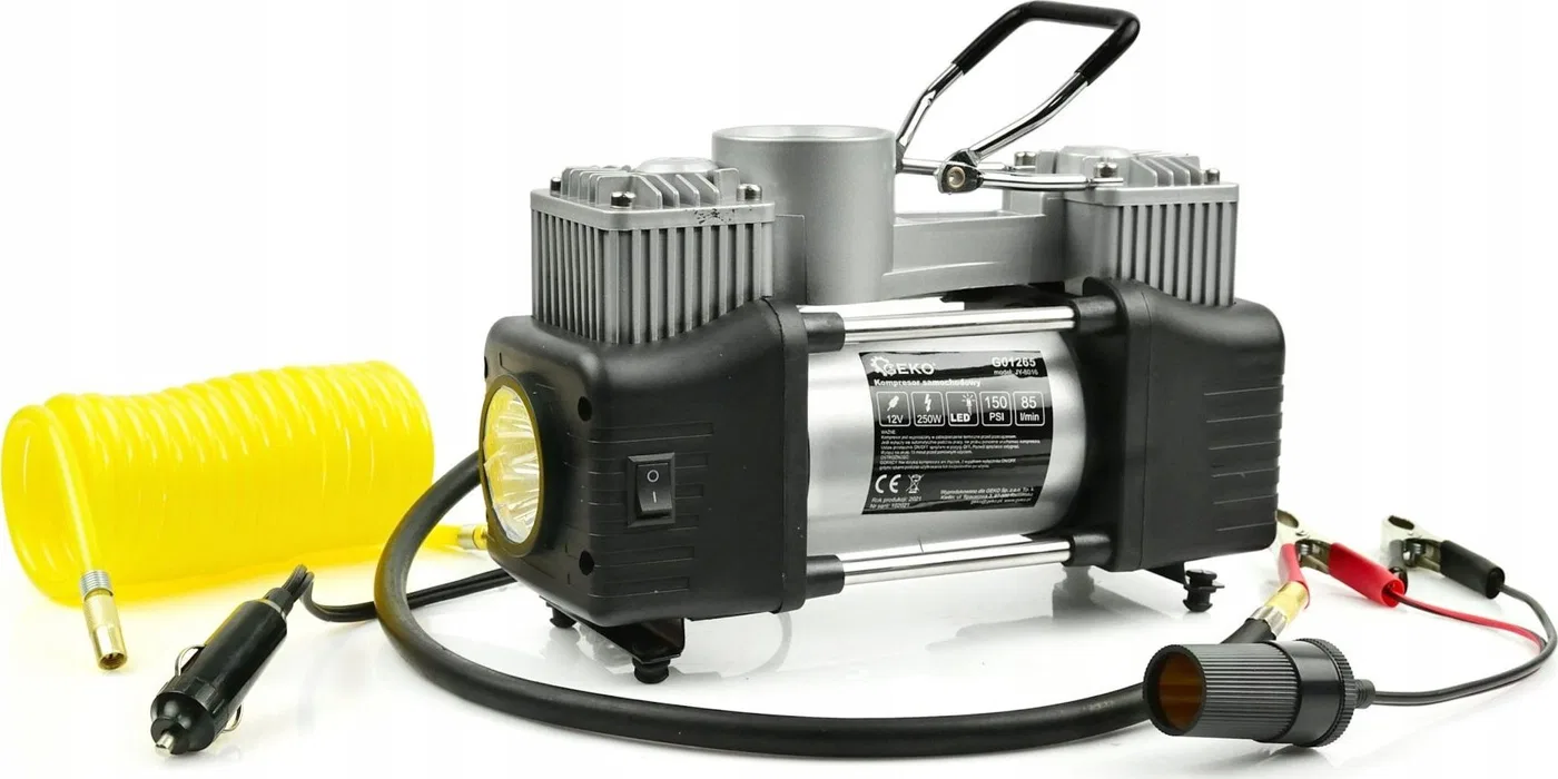 Kompresor samochodowy Geko G01265 12 V 250 W
