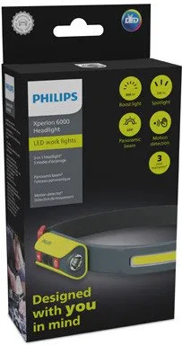 Lampa warsztatowa bezprzewodowa, czołowa HEADLight, Xperion, źródło światła LED, strumień świetlny 120/150/300lm, moc: 2 W, poje
