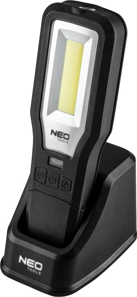 Neo Lampa warsztatowa (Lampa warsztatowa 550 lm COB LED + baza + ładowarka)