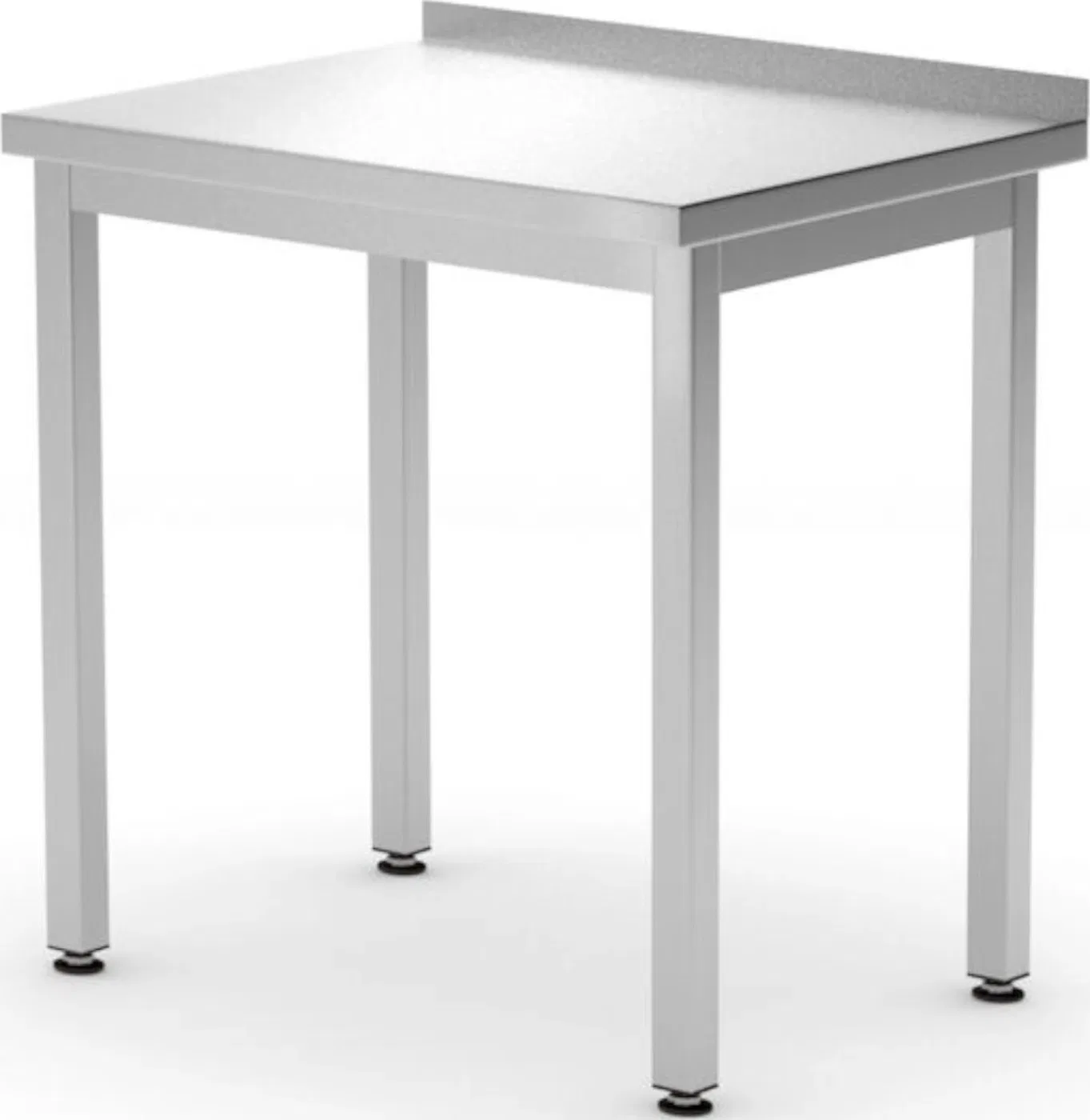 Hendi Stół blat roboczy przyścienny z rantem Budget Line STAL 600 x 600 x 850 mm - Hendi 817186 Stół blat roboczy przyścienny z