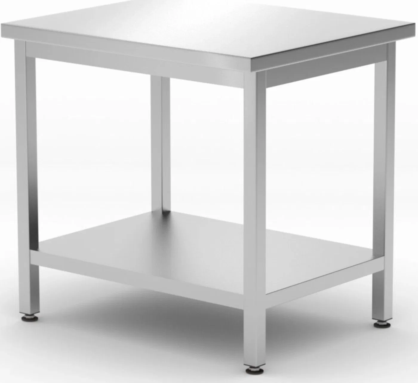 Hendi Stół blat roboczy centralny z półką Budget Line 800 x 600 x 850 mm - Hendi 817100 Stół blat roboczy centralny z półką Budg