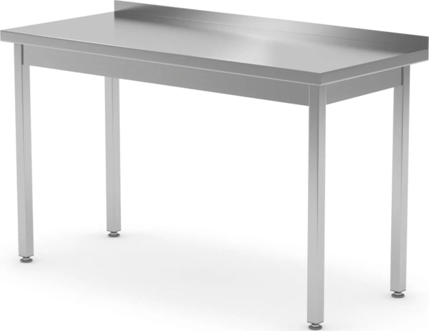 Hendi Stół blat roboczy stalowy przyścienny z rantem 120x70x85 cm - Hendi 812686 Stół blat roboczy stalowy przyścienny z rantem