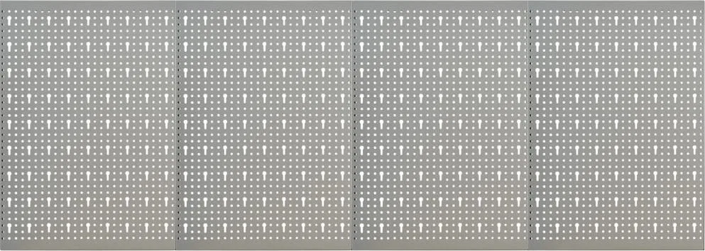 vidaXL Ścienne płyty perforowane, 4 szt., 40x58 cm, stal