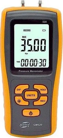 Benetech Manometr różnicowy Benetech GM520 0,35 bar