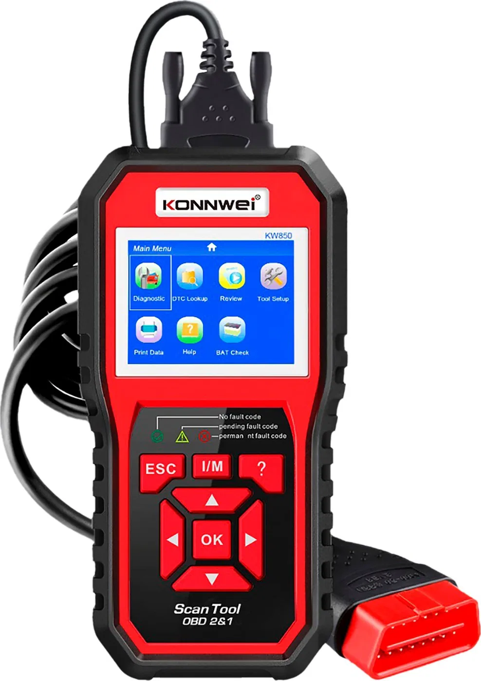 Konnwei Miernik diagnostyczny, skaner OBD2 Konnwei KW850