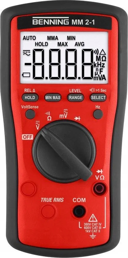 Benning Miernik uniwersalny BENNING MM 2-1, cyfrowy z akcesoriami