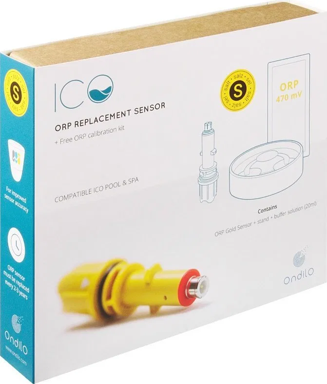 Ondilo ONDILO ICO - ORP Gold Sensor for SALT (Yellow) + Calibration Kit