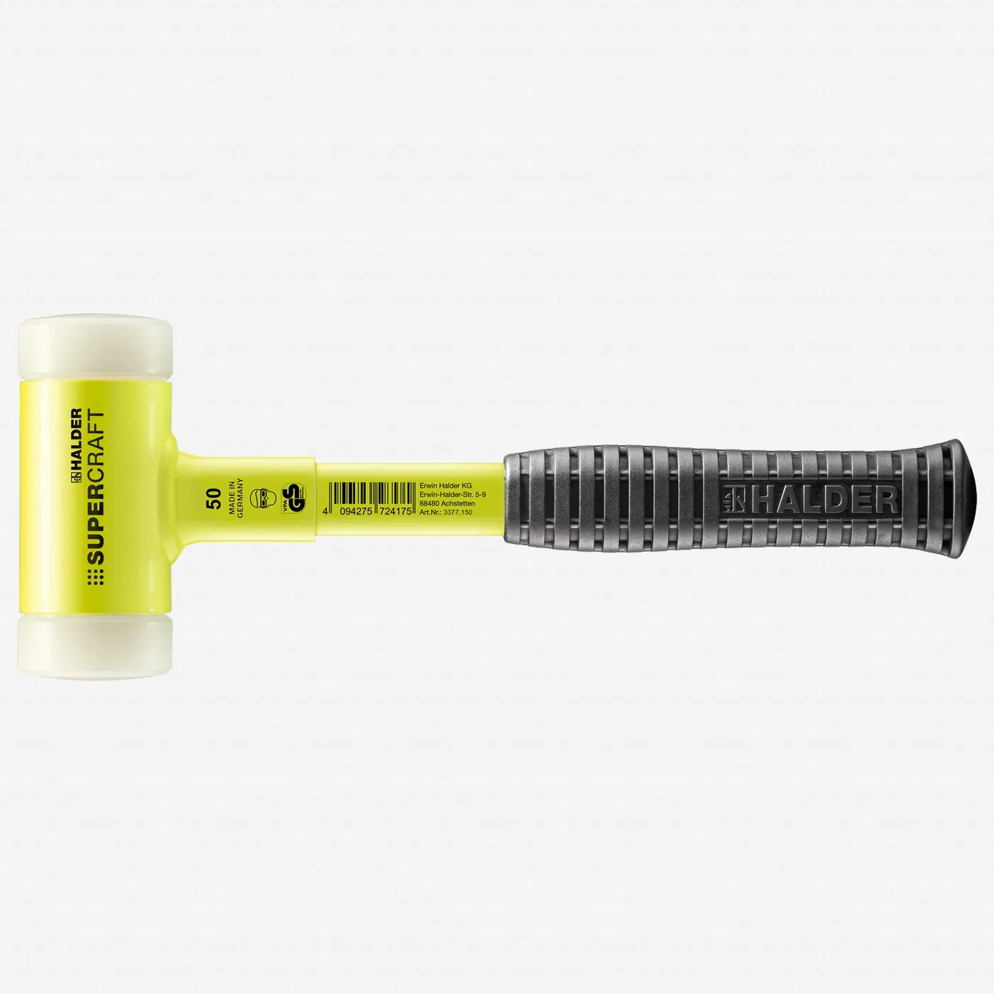 Halder SUPERCRAFT mallets GG 50 yellow break proof handle