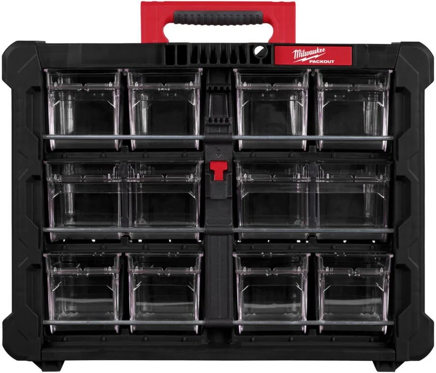 MILWAUKEE PACKOUT ORGANIZER LARGE WITH REMOVABLE BINS