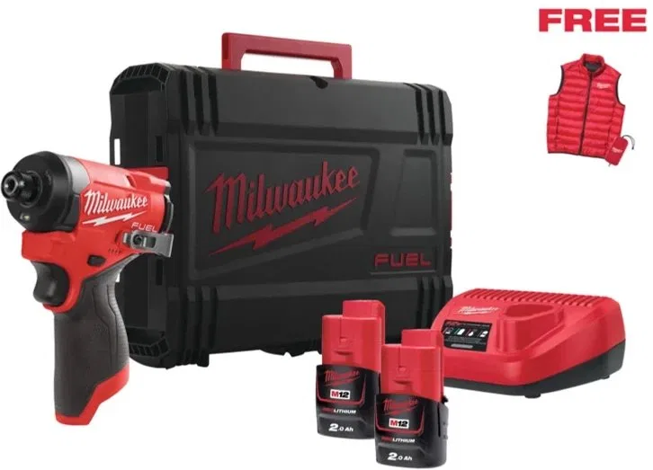 MILWAUKEE. IMPACT DRIVER. M12FID2MC-202X + SLEEVELESS