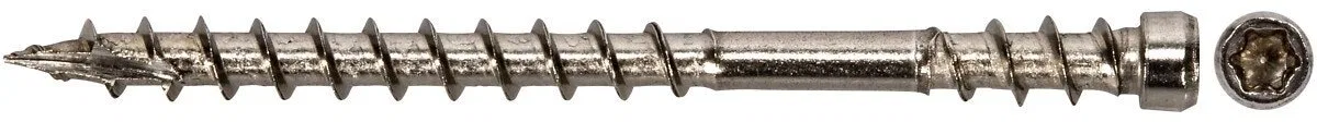 Wood screws for terrace installation HiKOKI A2 MFT 4.8x75 mm