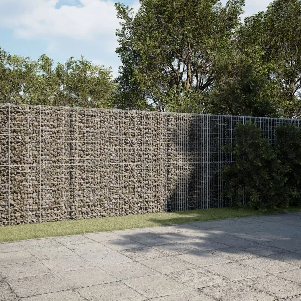 vidaXL vidaXL Kosz gabionowy z pokrywą, 1200x100x200 cm, galwanizowane żelazo