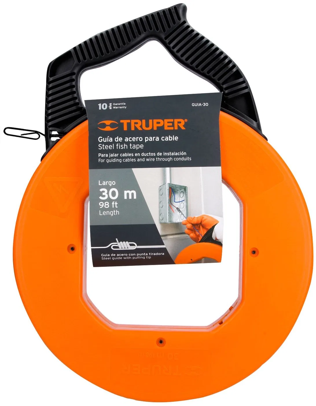 Truper Kabelio stūmimo lynas būgne, plieno 30m Truper®