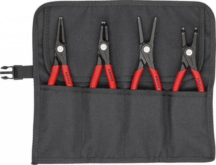 Knipex Zestaw szczypiec do pierscieni osadczych, precyzyjnych,w etui zwijanym 4-cz.KNIPEX