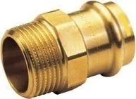 Conex Nypel przejściowy, GZ, 42 x 1 1/4 brąz B Press Gas