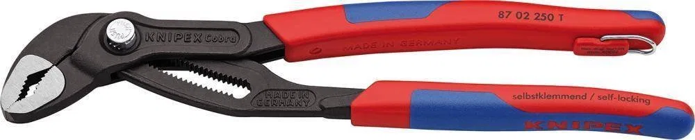 Knipex Szczypce nast.d.rur Cobrapolerowane,z uchwytem do mocow i 2-komp.rekoj. 250mm KNIPEX