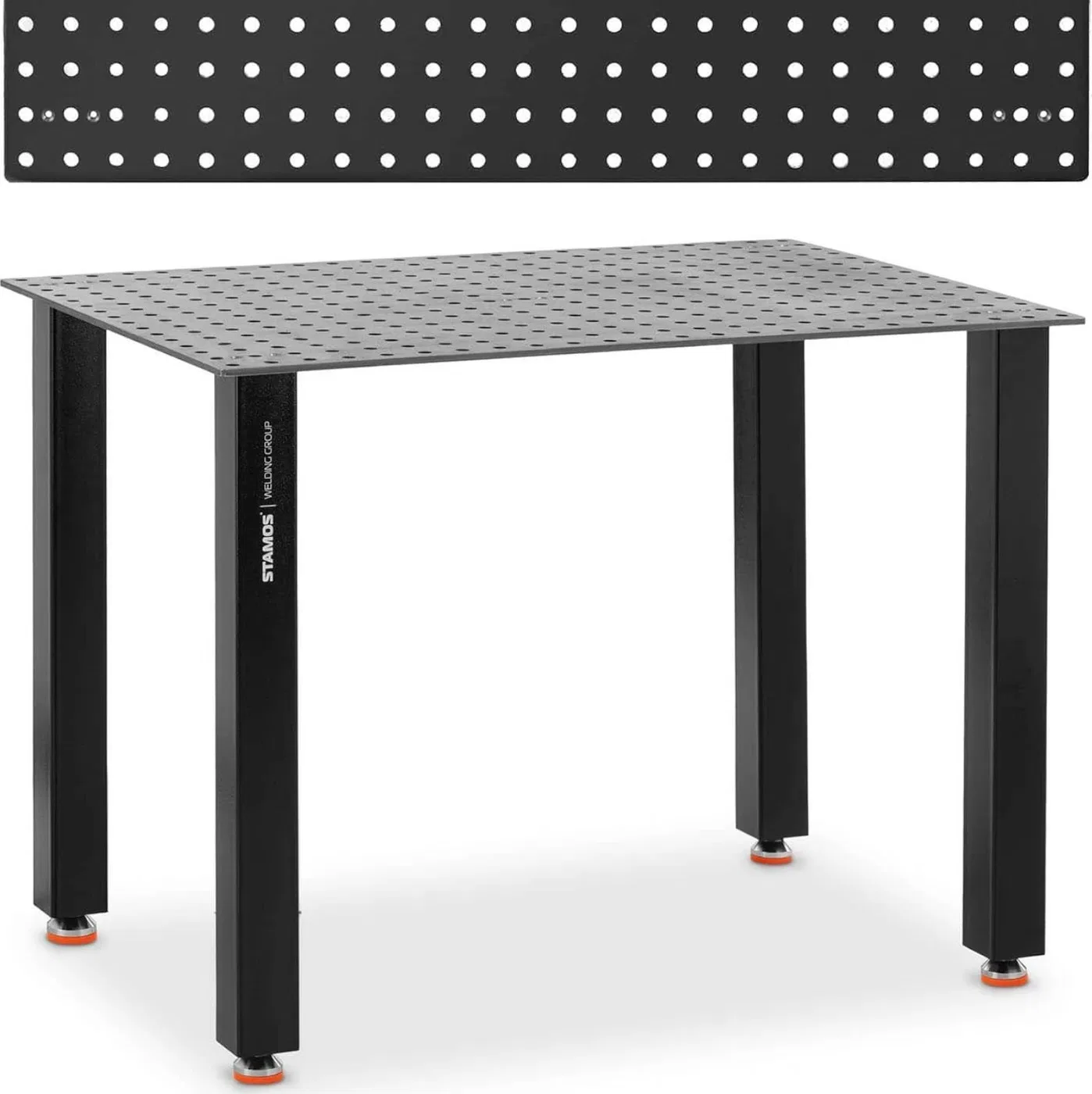 Stamos Germany Stół spawalniczy montażowy perforowany blat 6 mm 120 x 80 cm do 100 kg Stół spawalniczy montażowy perforowany bla