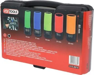 Sourcing 5 Piece Impact Head Set KS TOOLS 1/2&quot