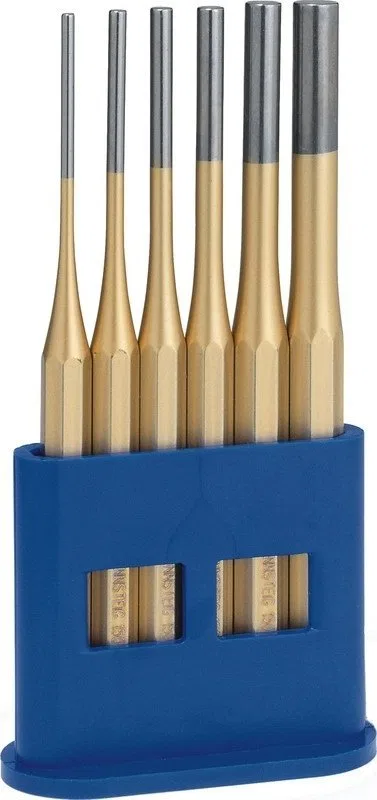 UN ZESTAW WYBIJAKÃW W STOJAKU Z TWORZYW ÅR. 3, 4, 5, 6, 8, 10MM