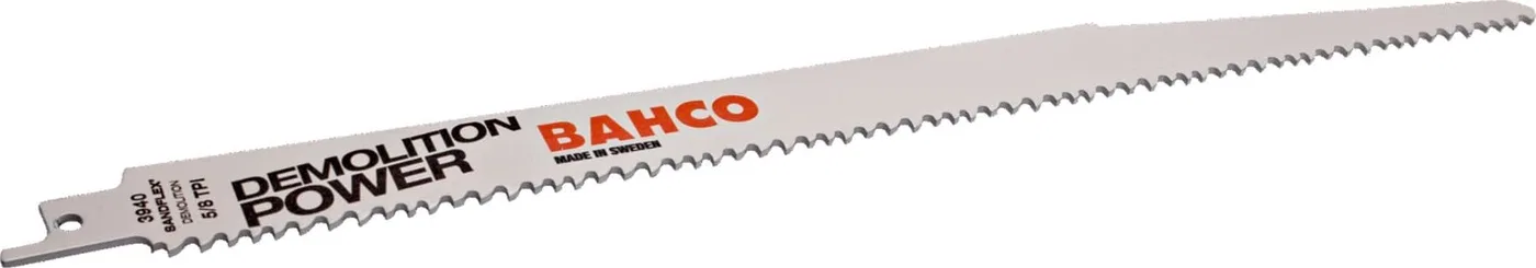 Bahco Bahco Tiesinio pjūklo geležtės Sandflex Bi-Metal 228mm*1,6mm DSL 5/8TPI, medžiui ir metalui su vinimis 5vnt