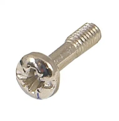Śruba kołnierzowa SCHROFF, wgłębienie krzyżowe/wgłębienie (M2,5x11), stal niklowana