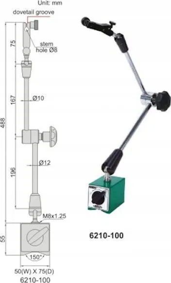 Insize PODSTAWA MAGNET L500