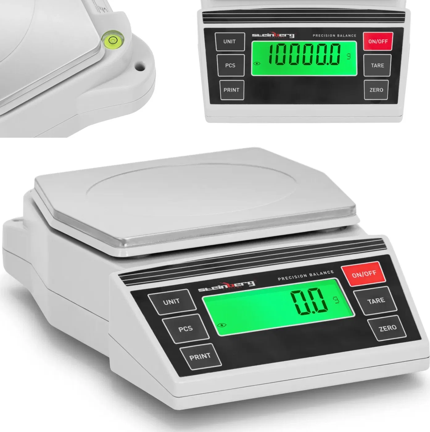Steinberg Waga laboratoryjna jubilerska precyzyjna LCD 2-10000g / 0.1 g Waga laboratoryjna jubilerska precyzyjna LCD 2-10000g /