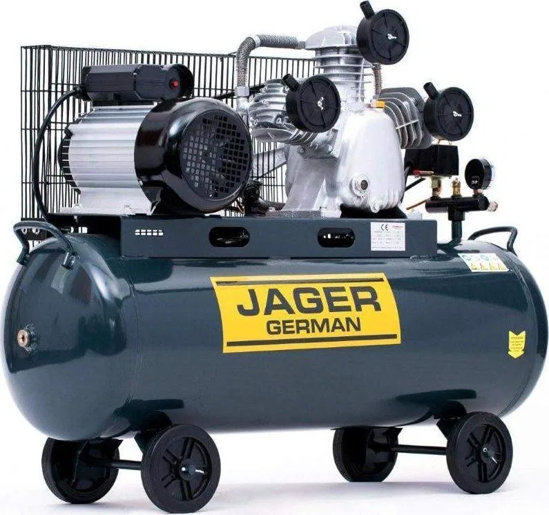 Sprężarka Jager German SPRĘŻARKA POWIETRZA TŁOKOWA KOMPRESOR TŁOKOWY OLEJOWY JAGER GERMAN 100L 8BAR 540L/Min 400V Zwiększona Wyd