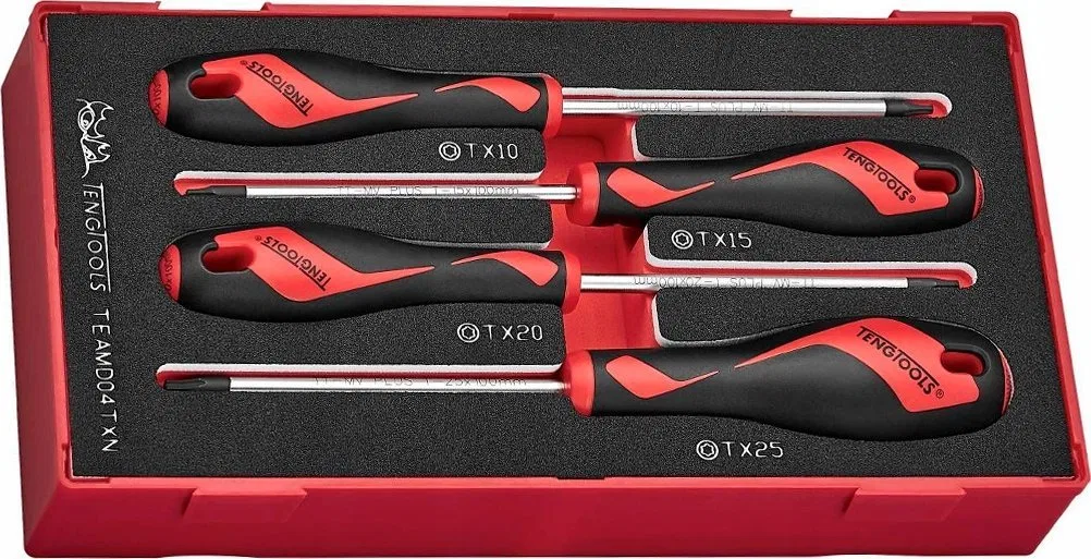 Teng Tools ZESTAW WKRÄTAKÃW TORX TEAMD04TXN, 4SZT.