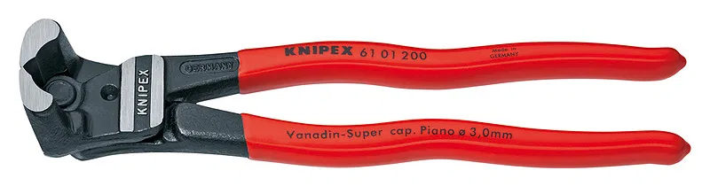 Knipex Szczypce tnące czołowe z wysokim przyłożeniem dźwigni 200mm (61 01 200)