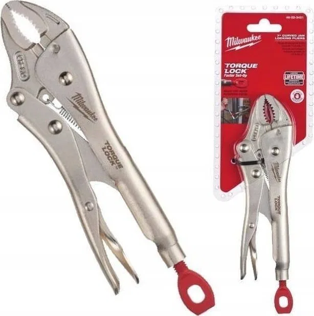 Milwaukee Szczypce zaciskowe wygięte 170mm