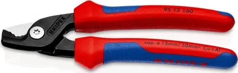 Knipex Kabelių kirpimo žirklės StepCut D15mm/50mm, Knipex