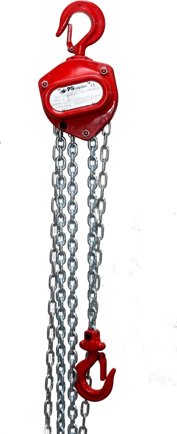 PS Lift Wciągnik podnośnik łańcuchowy ręczny, udźwig 1500 kg (Długość 3m)