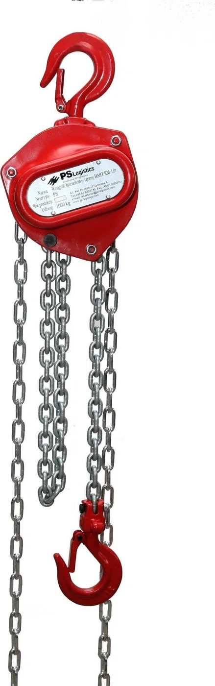 PS Lift Wciągnik podnośnik łańcuchowy ręczny, udźwig 2000 kg (Długość 3m)