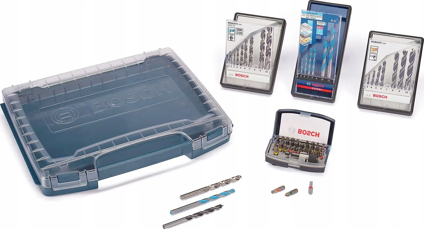 Zestaw narzędzi Bosch Bosch Robust drill set, 5 pieces, with I-Rack, drill & bit set (i-BOXX 53)