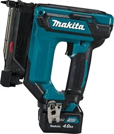 Makita Makita cordless pin tacker PT354DSMJ, 10.8Volt, electric tacker (blue / black, MAKPAC size 2, 2x Li-ion batteries 4.0Ah)