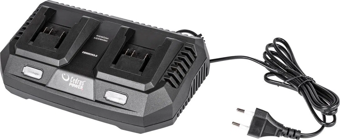 Cedrus CEDRUS PODWÓJNA ŁADOWARKA BATERII AKUMULATORÓW CEDRUS POWER+ 20V DCH3.0 - OFICJALNY DYSTRYBUTOR - AUTORYZOWANY DEALER CED