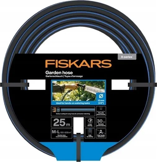 Watering hose FISKARS X-series, 1/2", 13 mm, 25 m