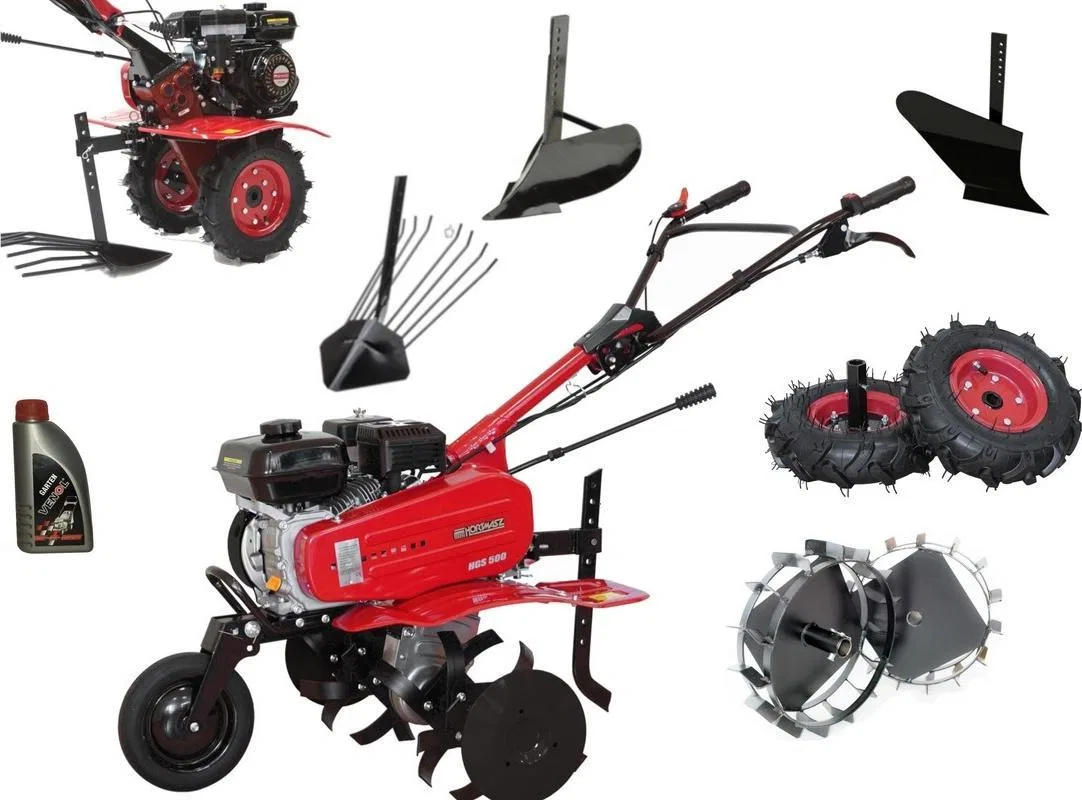 Glebogryzarka 4iConcepts Glebogryzarka HGS 500 HORTMASZ Spalinowa + 9-elementowy zestaw akcesoriów