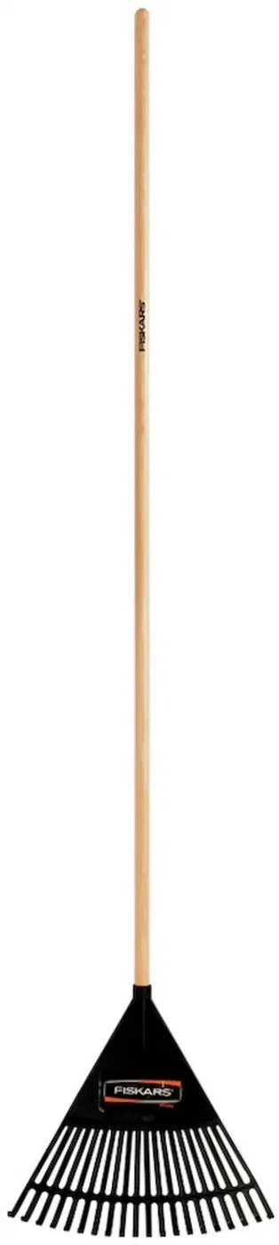FISKARS SOLID WOOD fan rake, 20 teeth, 43 cm, for leaves