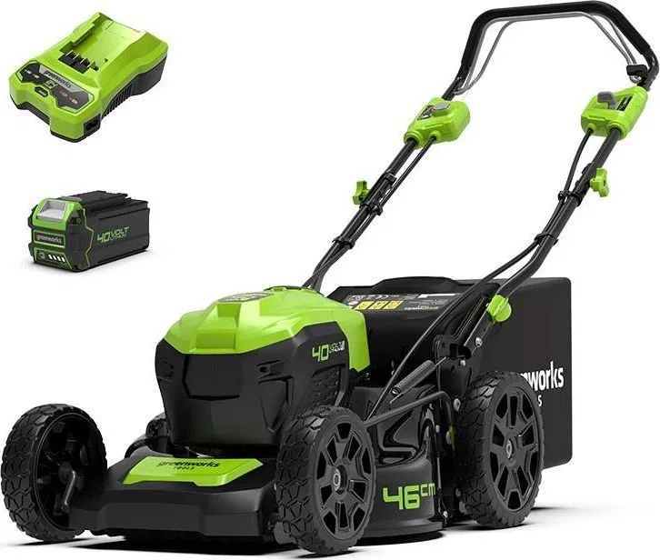 Kosiarka akumulatorowa Greenworks 40V Kosiarka akumulatorowa z napędem 46cm Greenworks (GD40LM46SP)