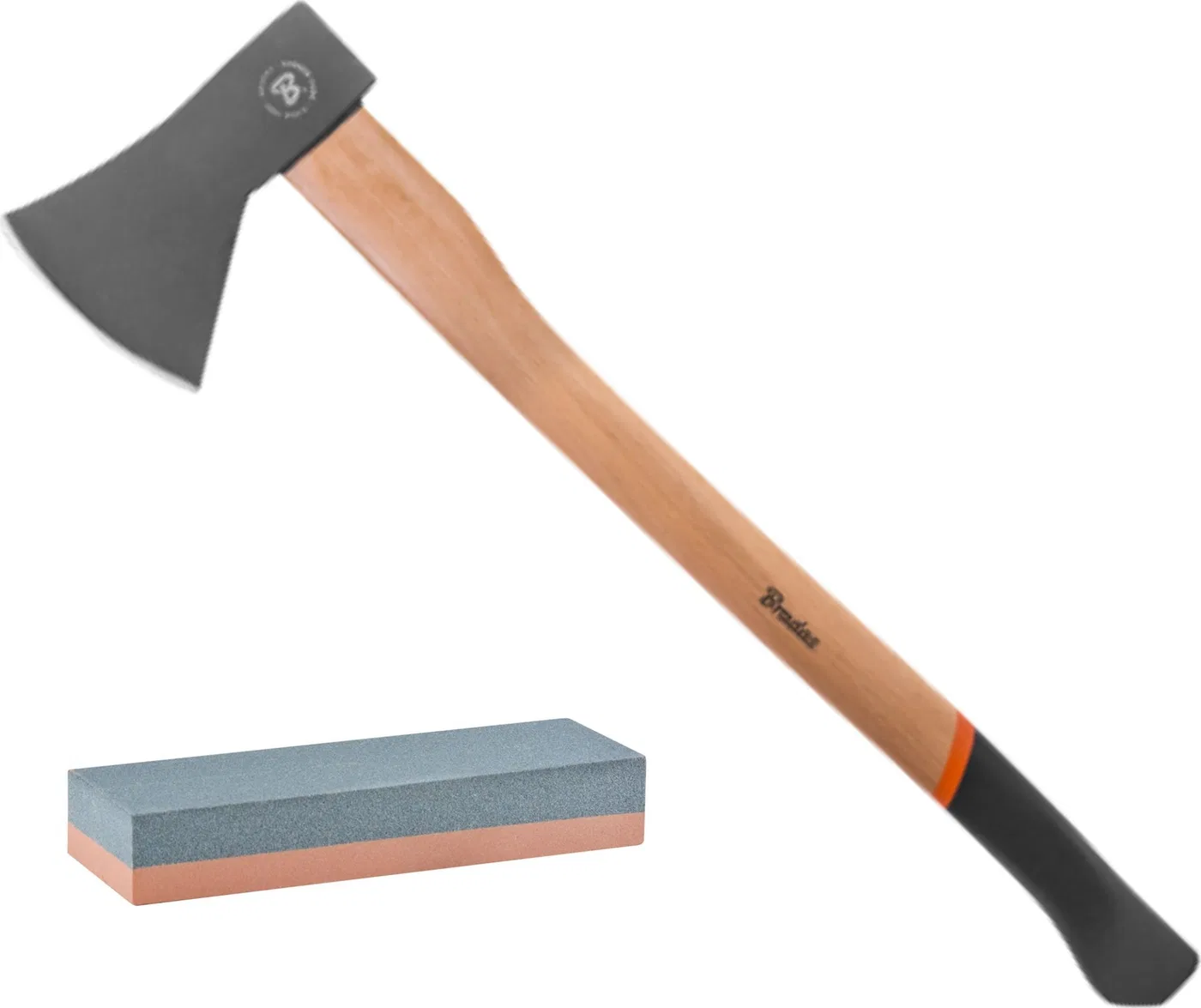 Bradas Siekiera uniwersalna WOOD 1500g + osełka do ostrzenia