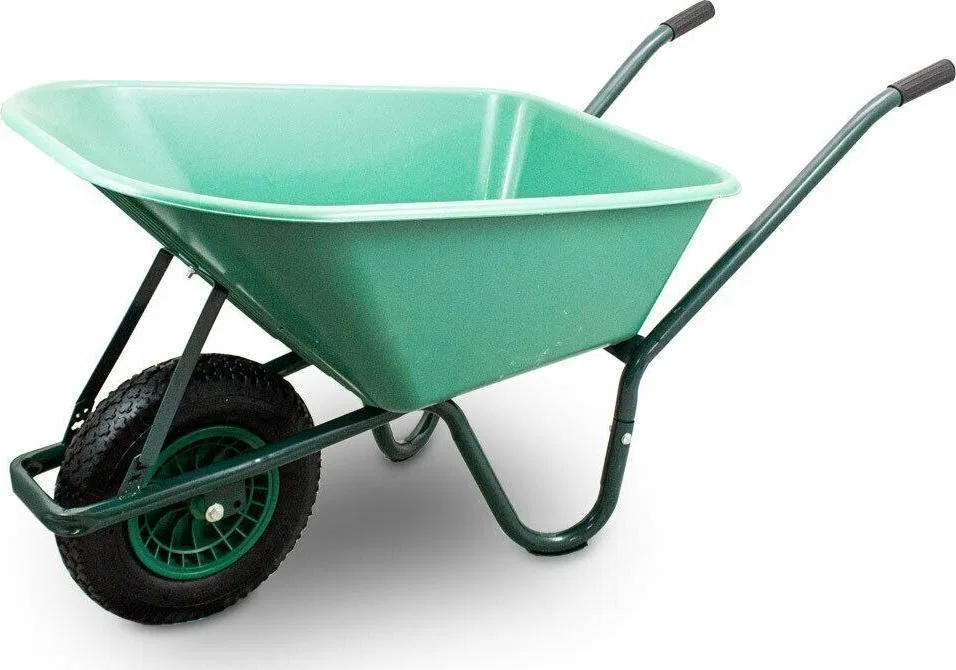Bituxx MOCNA TACZKA OGRODOWA LEKKA Z MISĄ PCV 250 KG UDŹWIGU 100 L POJEMNA