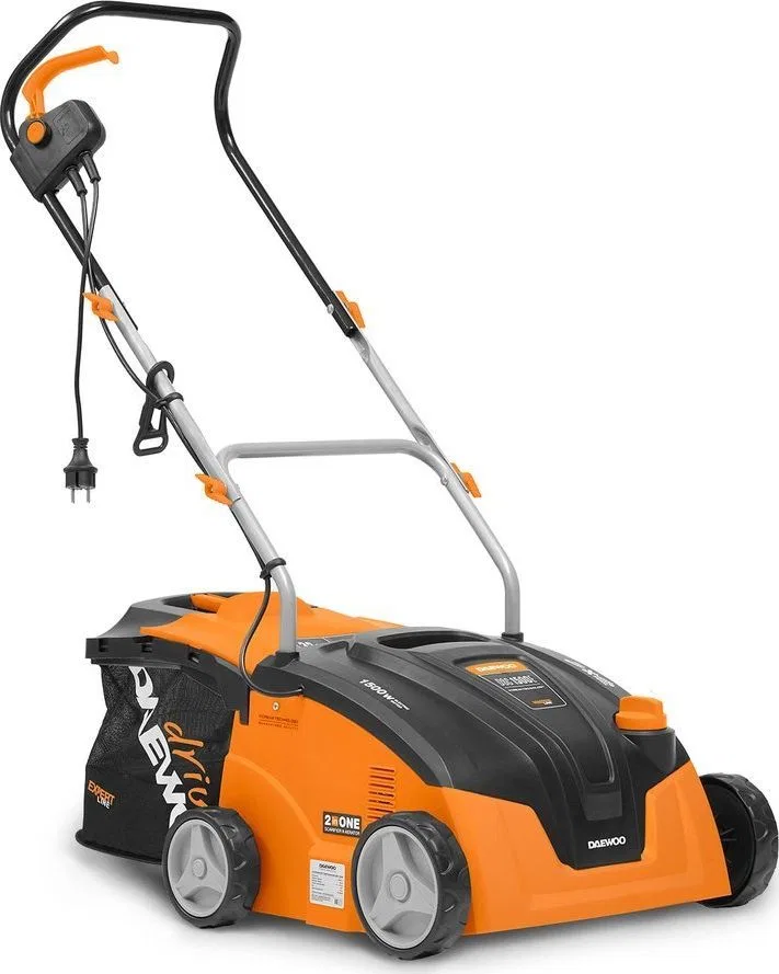 Daewoo DSC 1500E Wertykulator do trawy areator 2w1 aerator + 2 wałki moc 1300W szerokość 32 cm