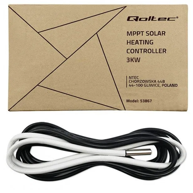 qoltec Inwerter Przetwornica solarna do grzania wody ECO Solar Boost | MPPT | BYPASS | LCD | 3kW/4kW | Wi-Fi