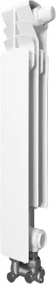 KFA Element grzejnik aluminiowy prawy G 500 F/D zasilanie dolne + zespół przyłączy kątowych 50 x 50mm zasilane krzyżowe (878-151