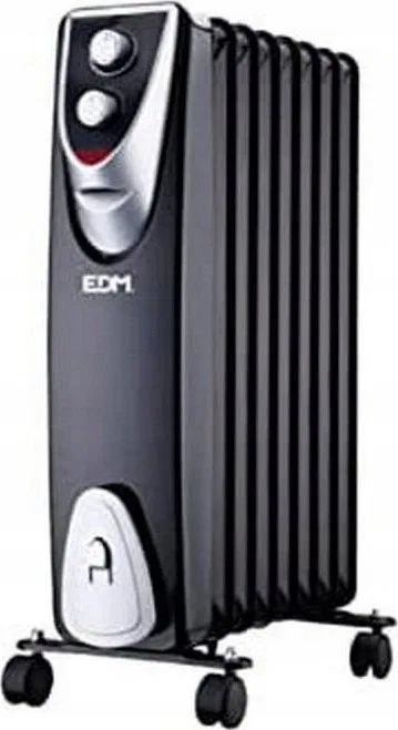 EDM Grzejnik EDM Black Edition Czarny/Szary 1500 W
