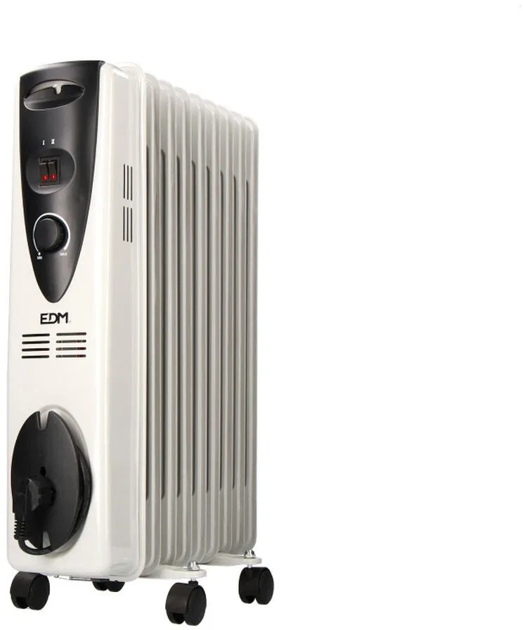 Grzejnik olejowy (9 żeberek) EDM 07122 Biały 2000 W