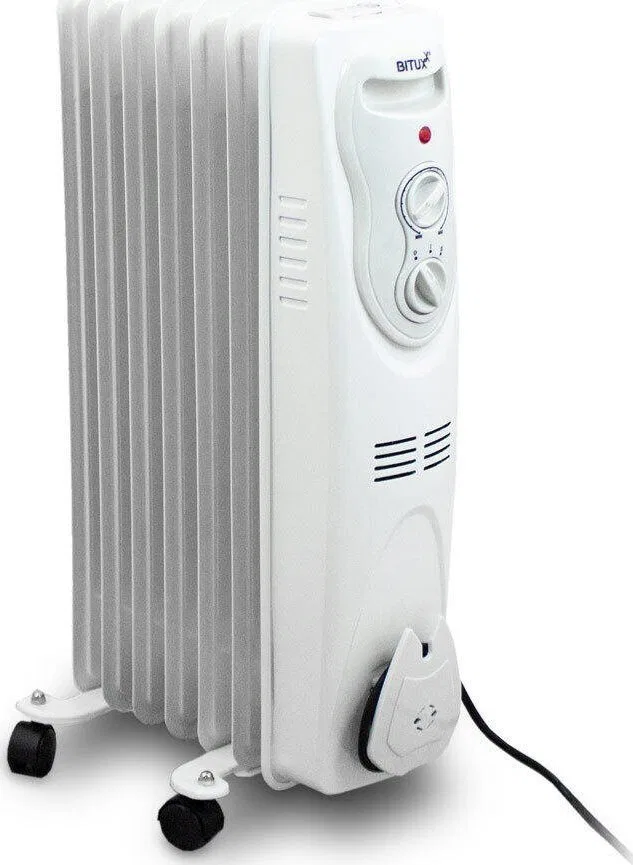 Grzejnik Bituxx Elektryczny Grzejnik Olejowy 1500W Biały 7 żeberkowy L BITUXX